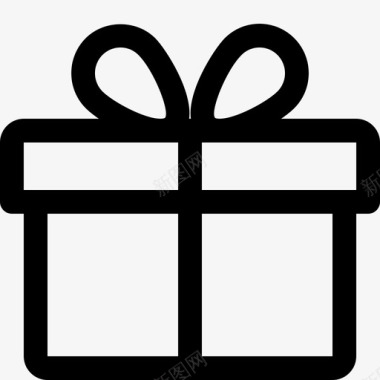 礼品盒结礼物图标图标