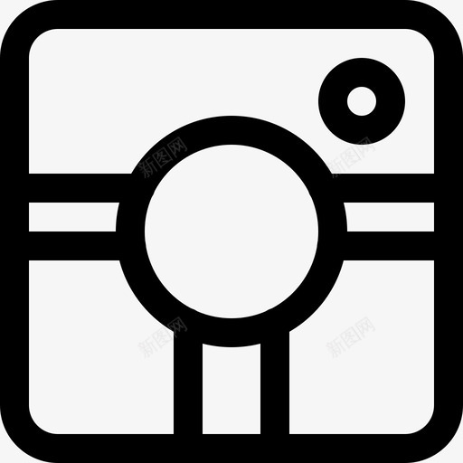 便携式即时照相机经典型设备图标svg_新图网 https://ixintu.com 便携式即时照相机 即时照相机 快照 照片线图标 经典型 设备