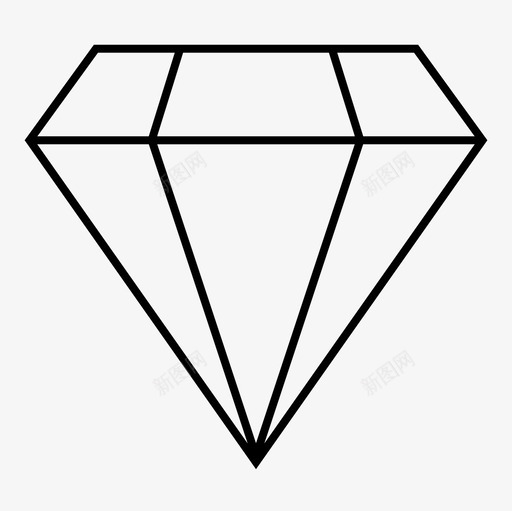 奢华钻石办公室图标svg_新图网 https://ixintu.com 办公室 奢华 钻石