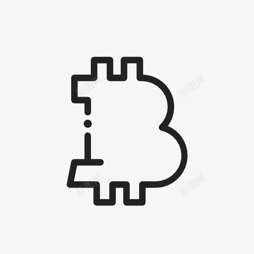 比特币区块链coinbase图标svg_新图网 https://ixintu.com coinbase 加密货币 区块链 比特币