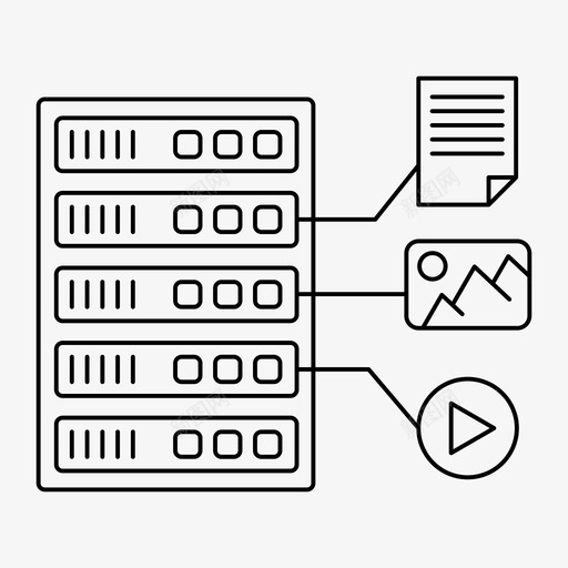 数据库文件管理器格式图标svg_新图网 https://ixintu.com 数据库 文件管理器 服务器 格式 网络和主机