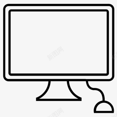 屏幕和鼠标计算机计算机显示器图标图标