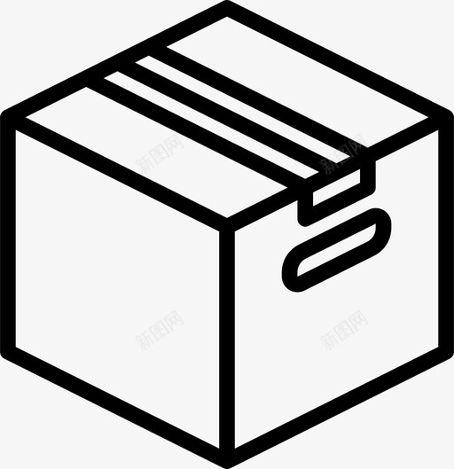 纸箱iso包装图标svg_新图网 https://ixintu.com iso 包装 包装和装运大纲 纸箱 装运