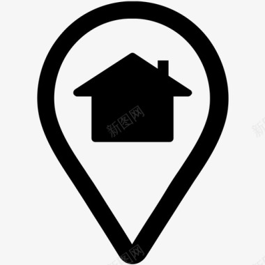 房子位置方向地图图标图标