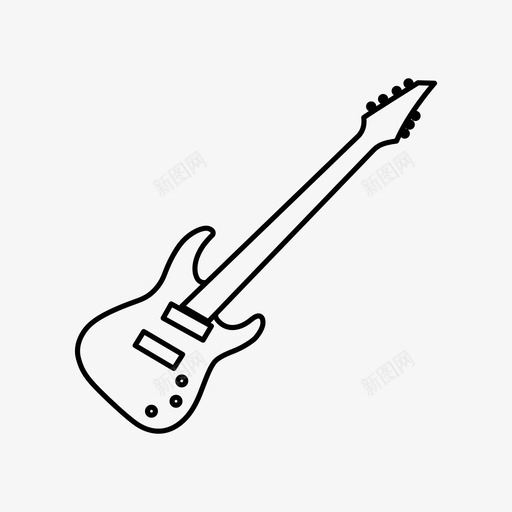 低音吉他音乐噪音图标svg_新图网 https://ixintu.com 低音吉他 噪音 音乐