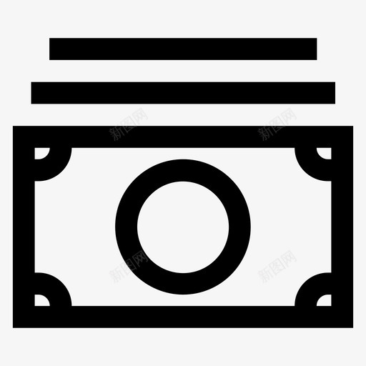 货币票据图标svg_新图网 https://ixintu.com 票据 货币