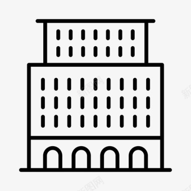 建筑物城市工厂图标图标