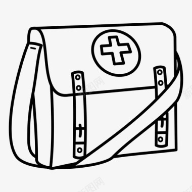医疗包医生包行李包图标图标