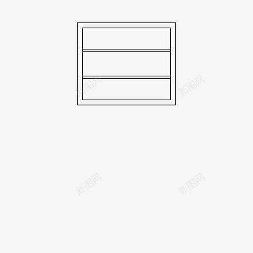 壁橱建筑橱柜图标svg_新图网 https://ixintu.com 壁橱 建筑 开放式 橱柜
