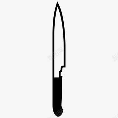 刀餐厅银器图标图标