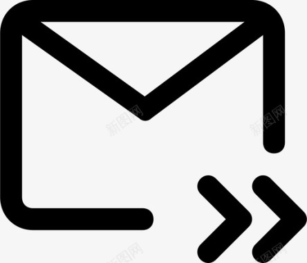 邮件转发信封邮寄图标图标