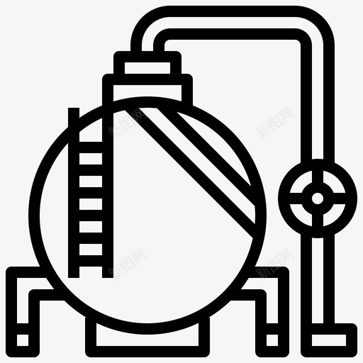 锅炉能源工业图标svg_新图网 https://ixintu.com 工业 炼油厂 石油工业 能源 锅炉
