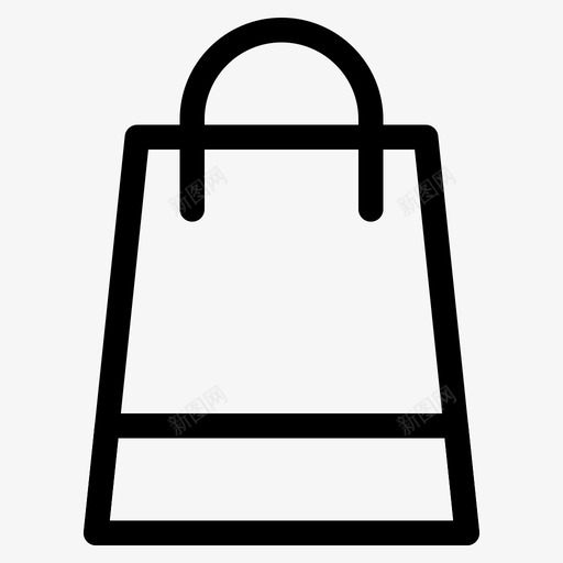 购物袋分类电子商务图标svg_新图网 https://ixintu.com 分类 电子商务 购物袋