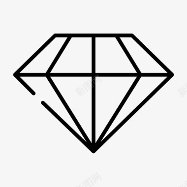 宝石钻石红宝石图标图标