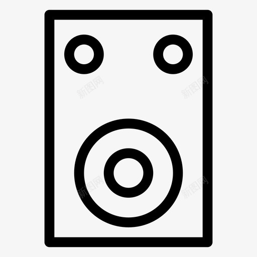 扬声器播音器音量图标svg_新图网 https://ixintu.com ios和android 扬声器 播音器 输出 音量