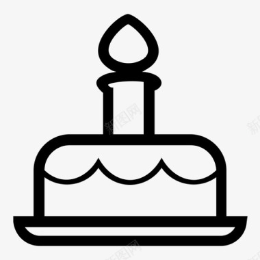 生日蛋糕假日图标图标