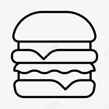 汉堡自助餐厅食堂图标图标