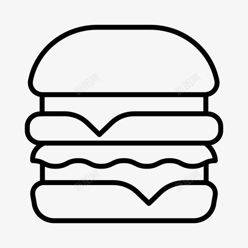 汉堡自助餐厅食堂图标svg_新图网 https://ixintu.com 快餐 汉堡 自助餐厅 食堂 麦当劳