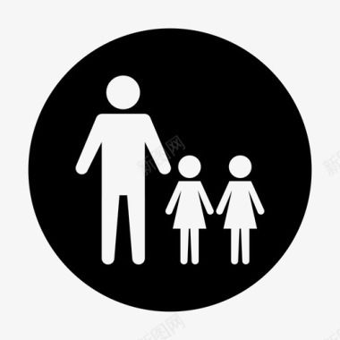 父亲孩子家庭图标图标