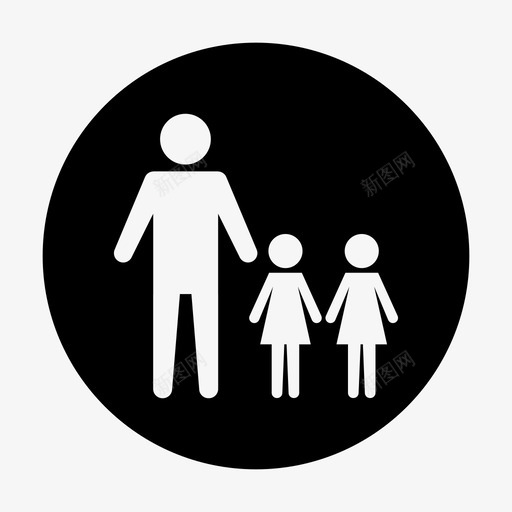 父亲孩子家庭图标svg_新图网 https://ixintu.com 孩子 家庭 快乐 父亲 父母