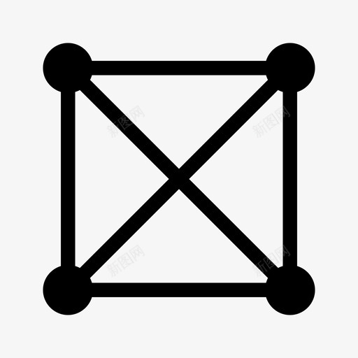 矩阵图框架图案图标svg_新图网 https://ixintu.com 办公室任务填充 图案 框架 正方形 矩阵图