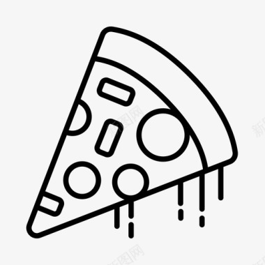披萨吃快餐图标图标