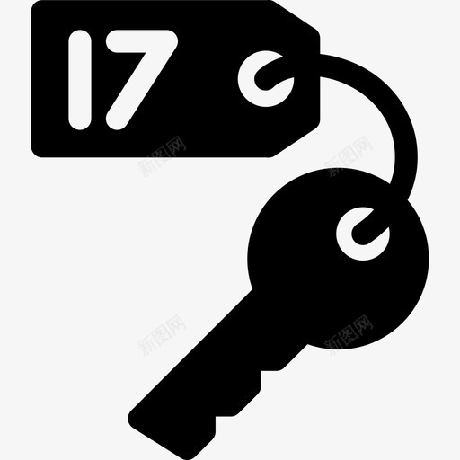 带钥匙链的钥匙机场航站楼图标svg_新图网 https://ixintu.com 带钥匙链的钥匙 机场航站楼