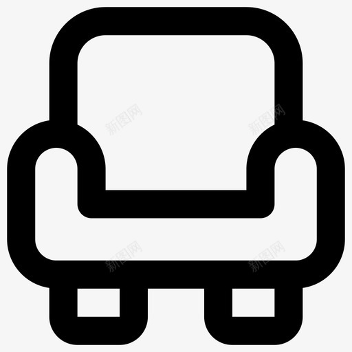 沙发沙发椅必需品系列图标svg_新图网 https://ixintu.com 必需品系列 沙发 沙发椅