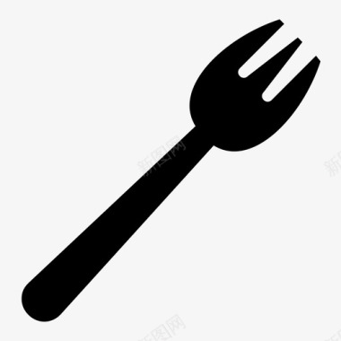 叉子餐车食物图标图标