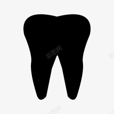 牙齿磨牙1个医学图标集图标