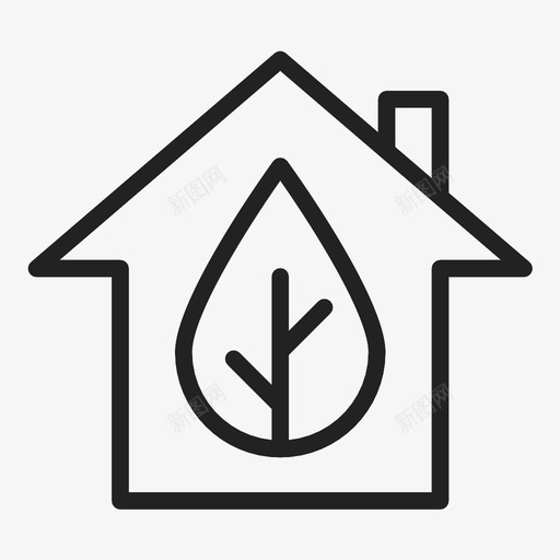 生态家园清洁能源生态图标svg_新图网 https://ixintu.com 清洁能源 生态 生态家园 自然