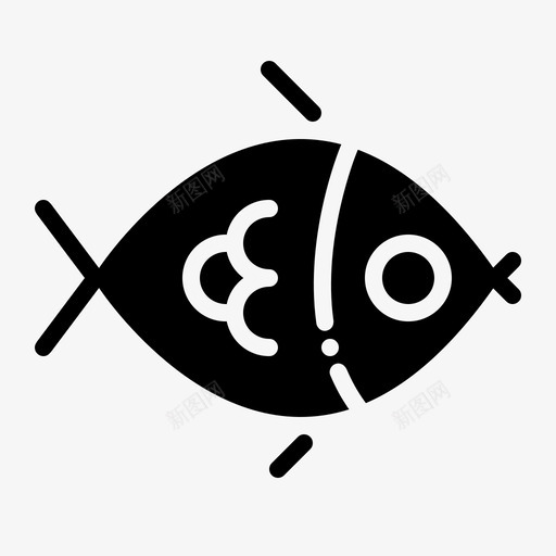 鱼海鲜食物脂肪雕刻图标svg_新图网 https://ixintu.com 海鲜 食物脂肪雕刻 鱼