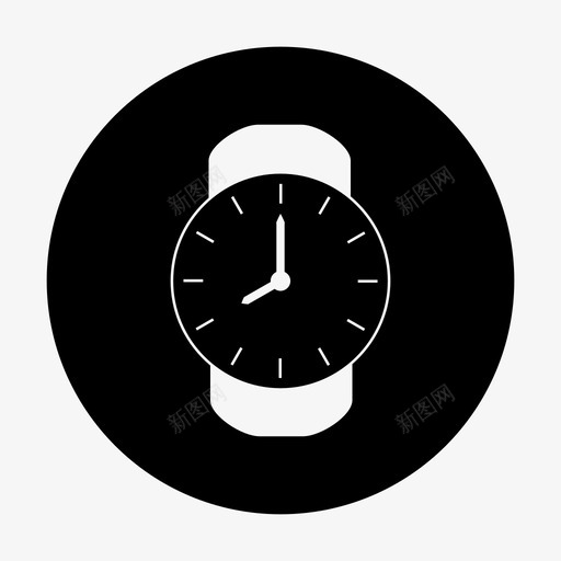 手表八时间图标svg_新图网 https://ixintu.com 八 手表 手表圈 时间
