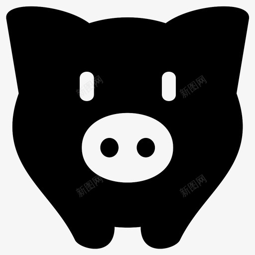 猪动物牲畜图标svg_新图网 https://ixintu.com 动物 牲畜 猪 猪肉
