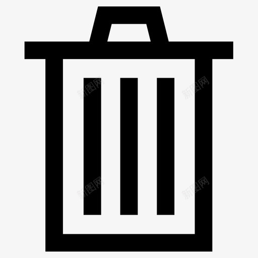 垃圾桶容器垃圾图标svg_新图网 https://ixintu.com 回收 垃圾 垃圾桶 容器