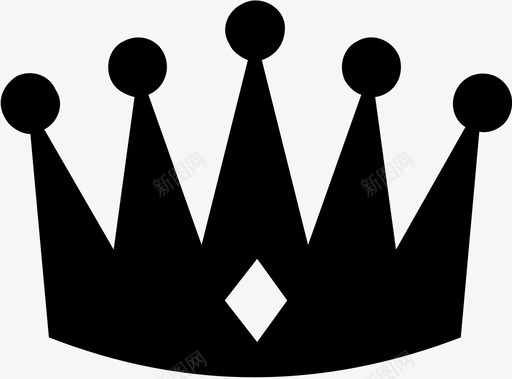 王冠国王王国图标svg_新图网 https://ixintu.com 国王 权力 王冠 王国