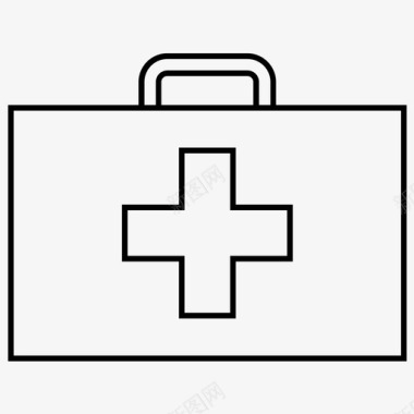 医疗箱公文包医生图标图标