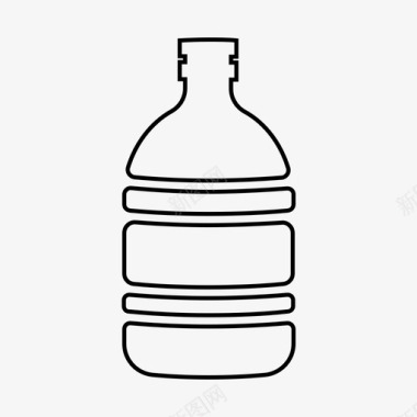 加仑瓶饮料家居用品图标图标