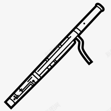 巴松管乐器图标图标