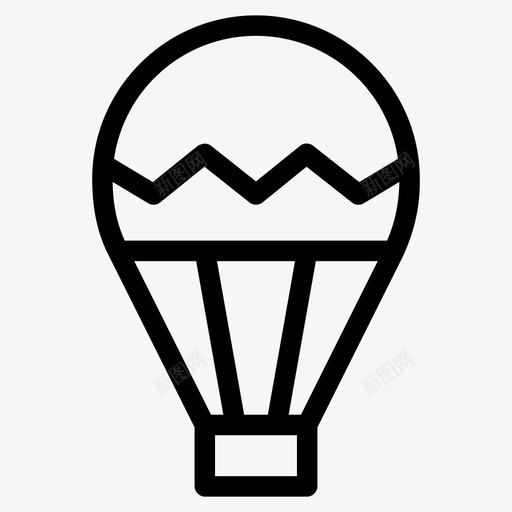 热气球飞机气球图标svg_新图网 https://ixintu.com 气球 热气球 飞机 飞行