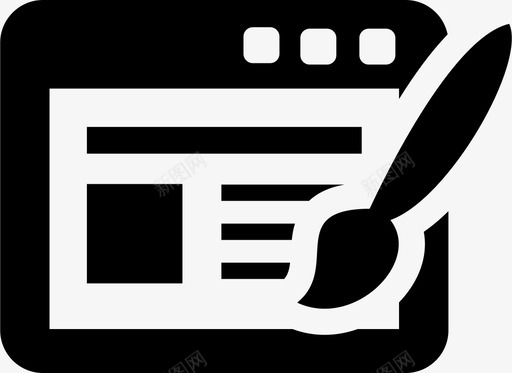 油漆显示器图标图标