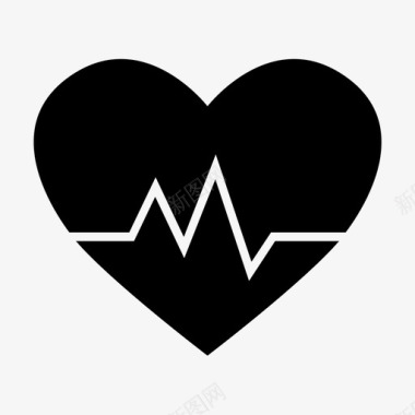 心率健康健康监测图标图标