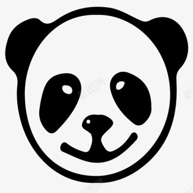 熊猫动物自然图标图标