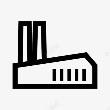 城市工厂图标图标