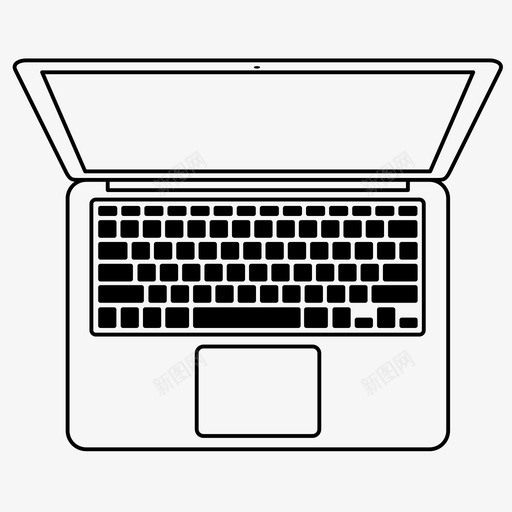 macbookair苹果电脑图标svg_新图网 https://ixintu.com macbookair 电脑 笔记本电脑 苹果 苹果设备