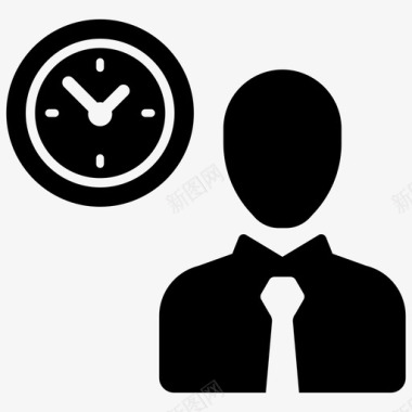 时间管理工作商务办公室图标图标