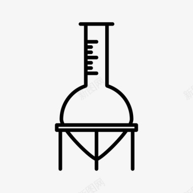 佛罗伦萨烧瓶生物学化学图标图标