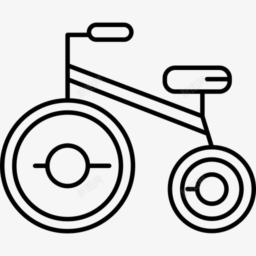 婴儿自行车婴儿图标套装超薄svg_新图网 https://ixintu.com 婴儿图标套装 婴儿自行车 超薄