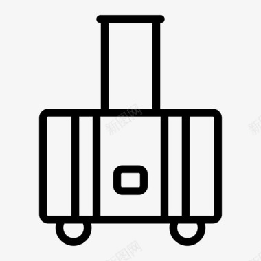 行李手提箱旅行包图标图标
