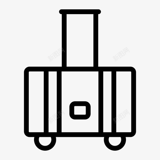 行李手提箱旅行包图标svg_新图网 https://ixintu.com 手提箱 旅行 旅行包 行李